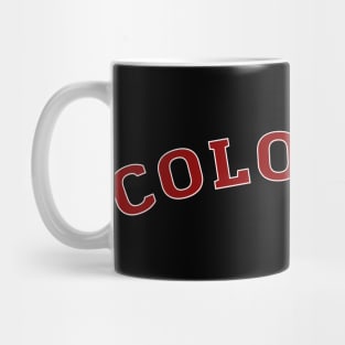 Colorado State Vintage Retro Style Mug